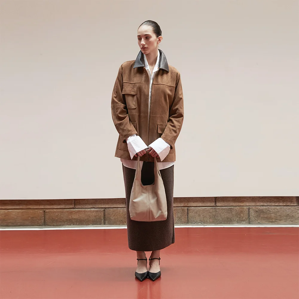 Nappa lambskin Mini Hobo bag_Cream