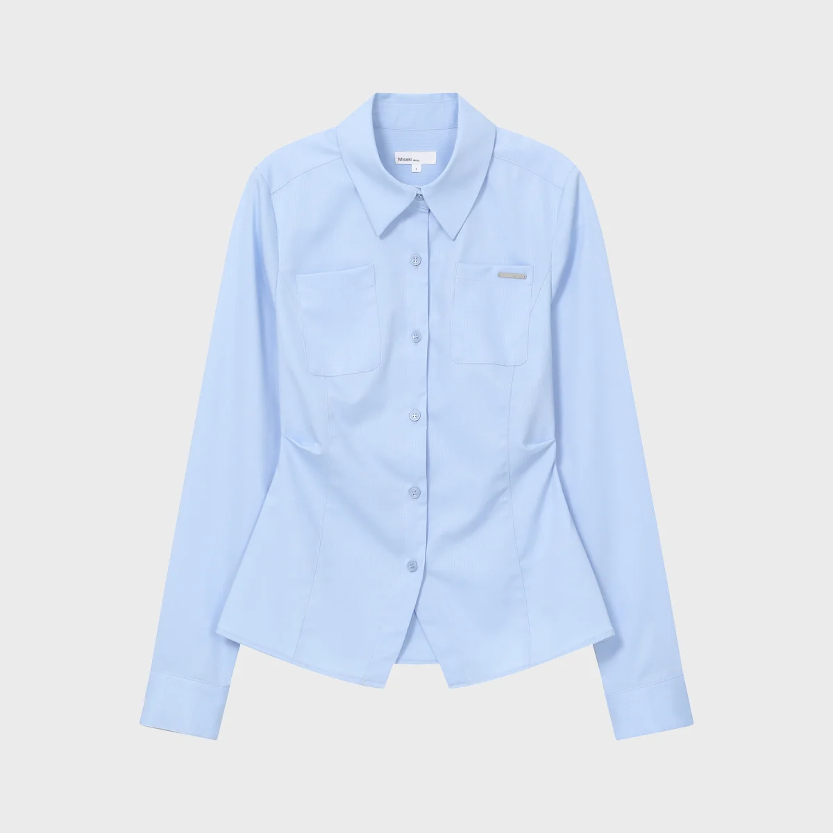 Pocket fitted shirt SKY BLUE