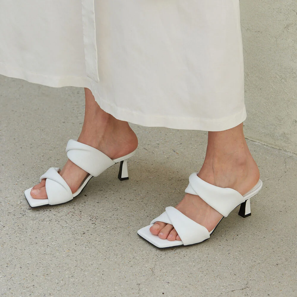 Sarah Sandals Leather White