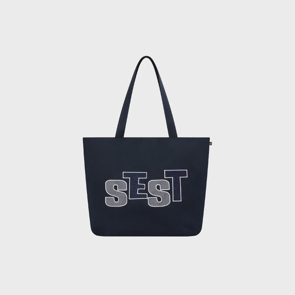 Patch Shopper Bag Navy