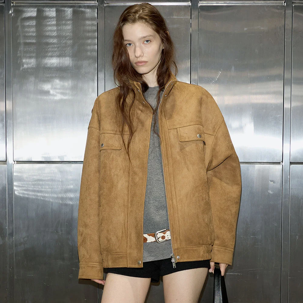 Suede Blouson Jacket VL6AJ906_2color