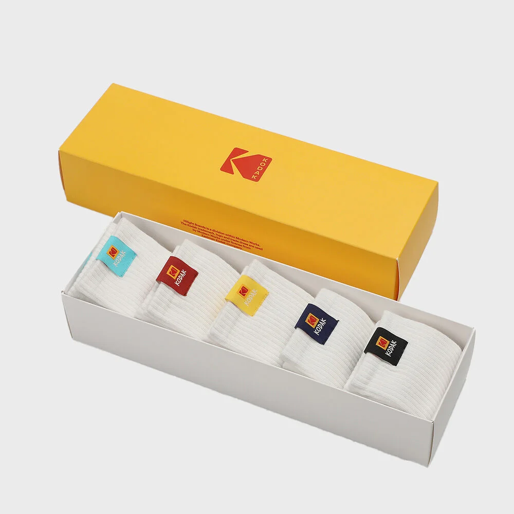 彩色標籤 中筒 襪 5PC