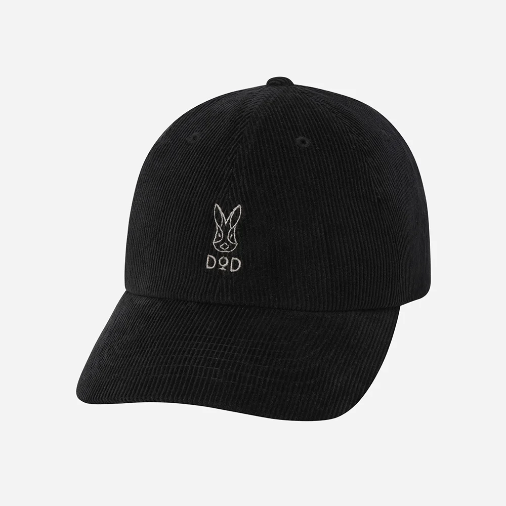燈芯絨 棒球帽(BLACK)