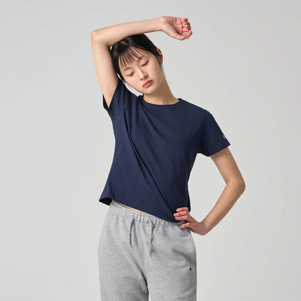 女裝 C標誌 修身版型 T恤 Navy