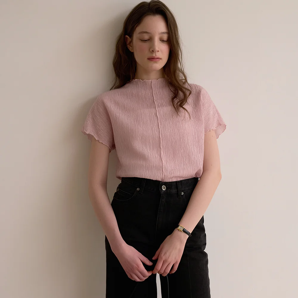 Waving wrinkle top - 3colors