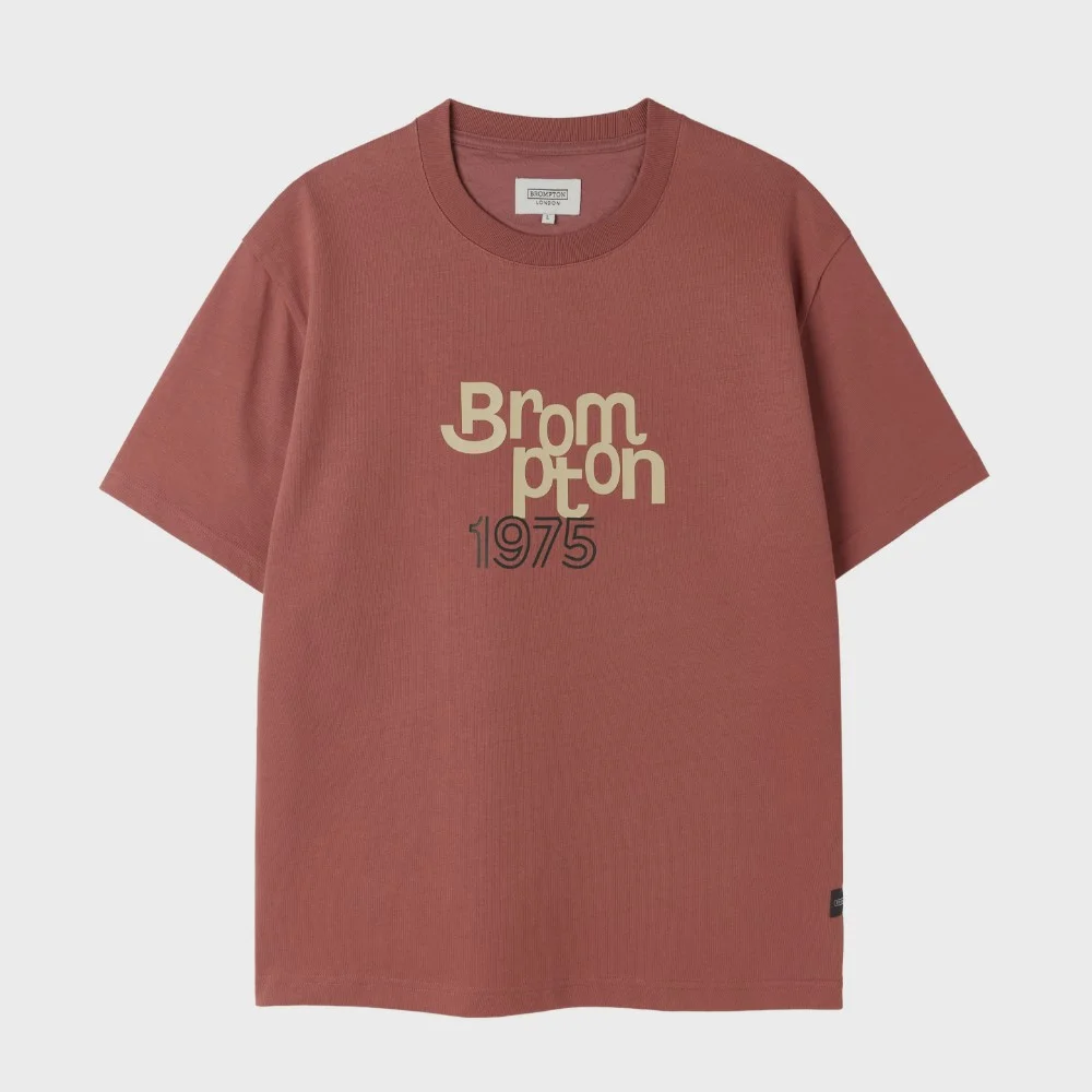 BROMPTON LOGO HALF SLEEVE T-SHIRT - D/PINK (P253UTS401)