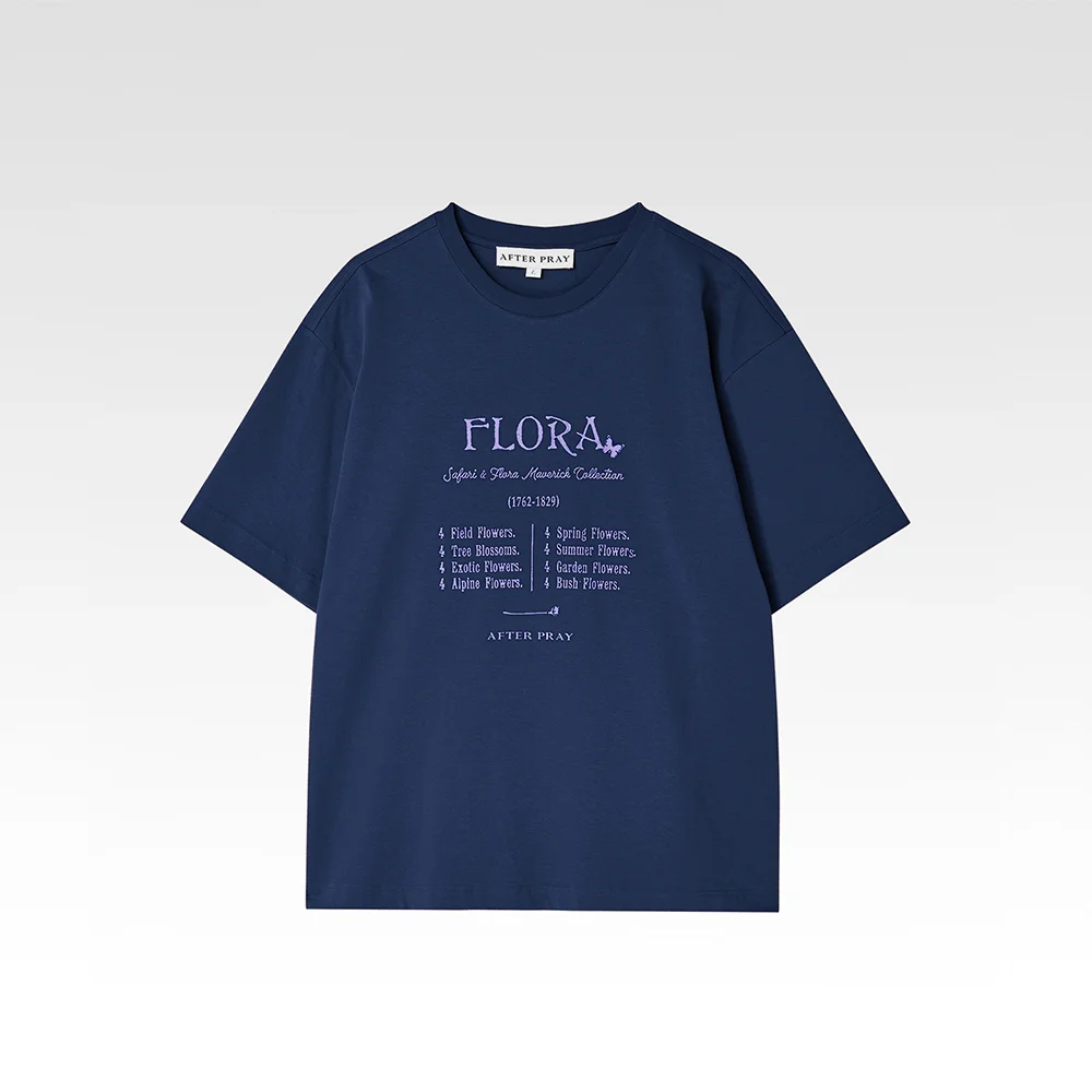 Flora Language T恤 海軍藍