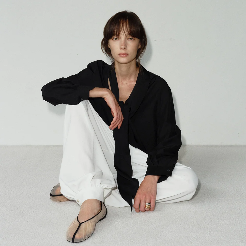 HEM BUTTON HAREM PANTS_WHITE