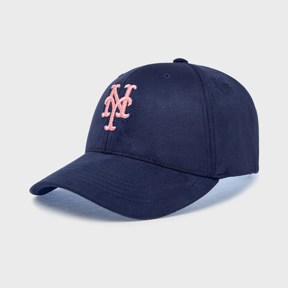 基本款 色 麂皮 Structure 棒球帽 NYM (D.Navy)