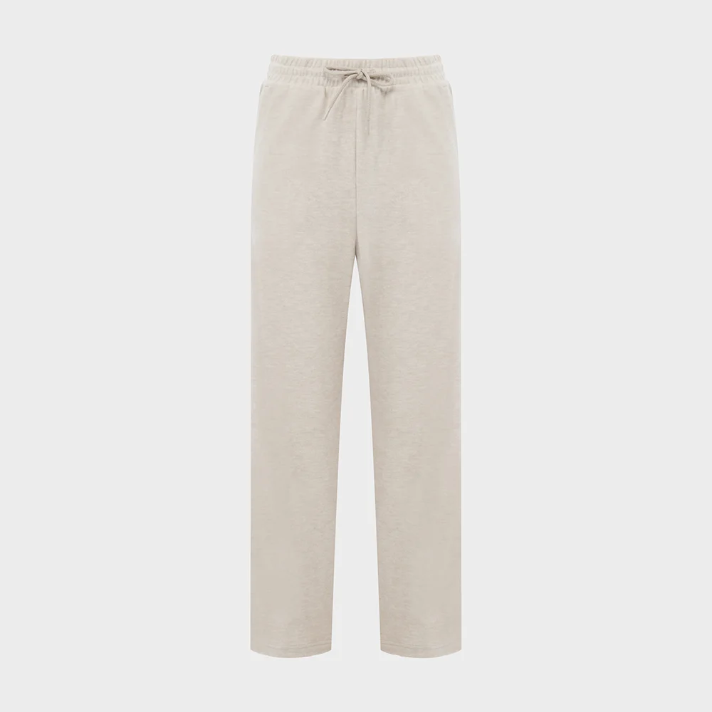 POP 女裝 柔軟 羅紋 褲子_MID BEIGE_DWU26384JL