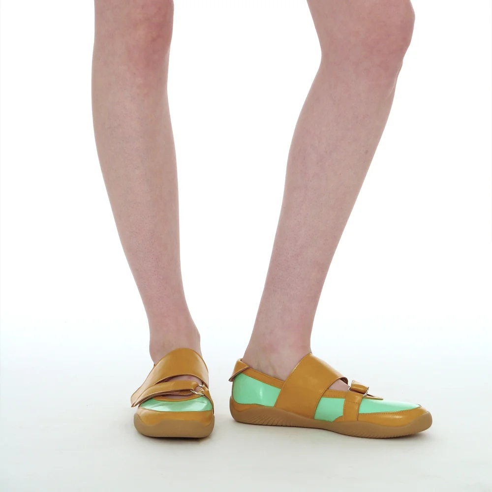 DOUBLE STRAP SPORTS BALLET FLATS_APPLE MINT