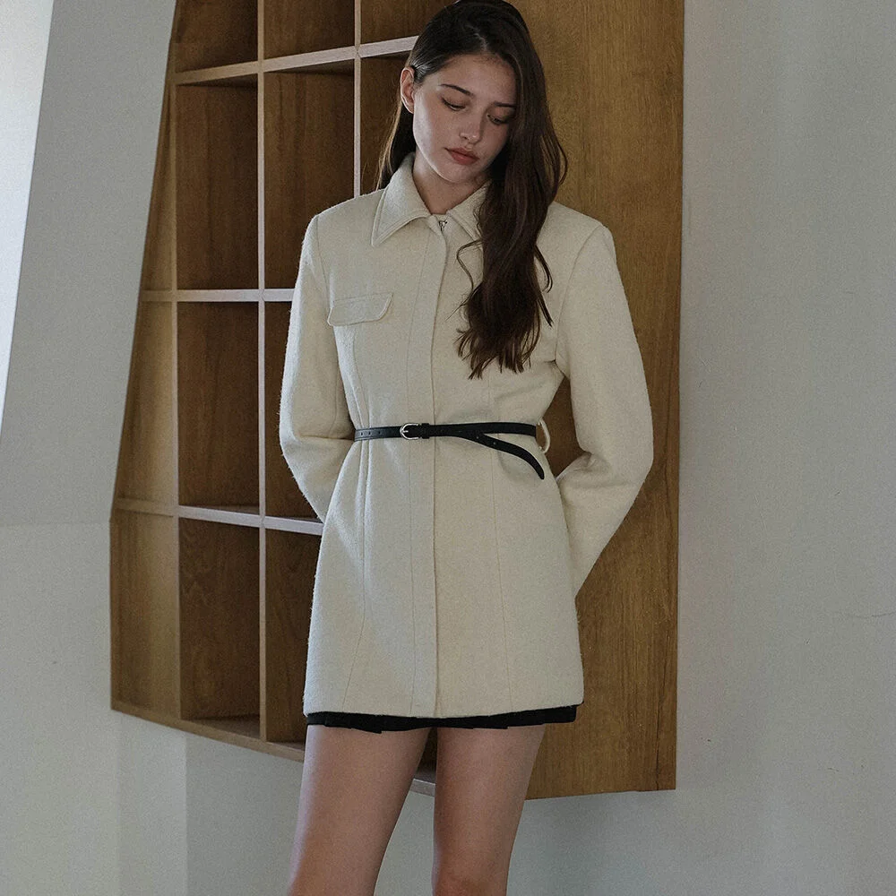Belt Half Wool Jacket