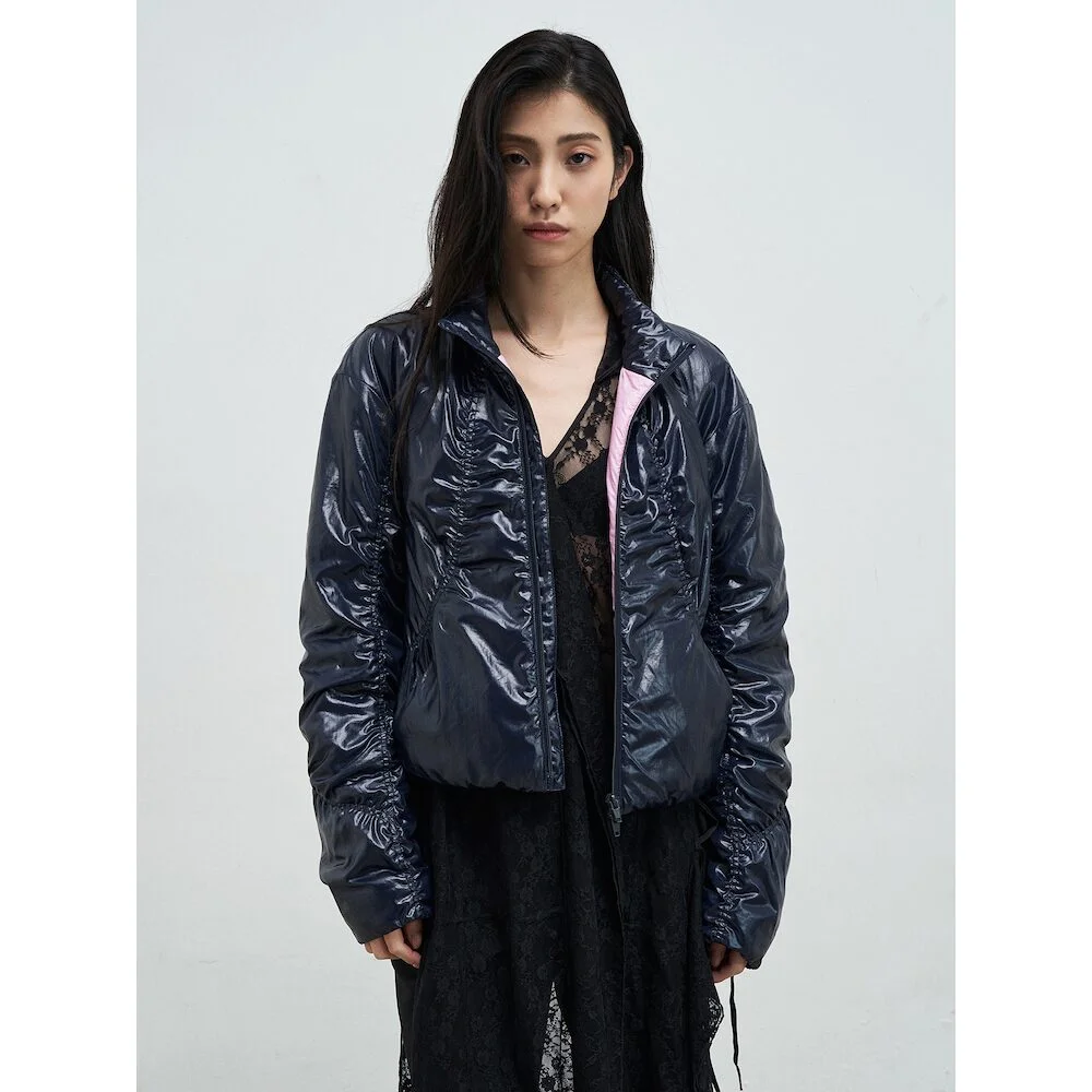 Curved Line Jacket Navy (AG5138A03R)
