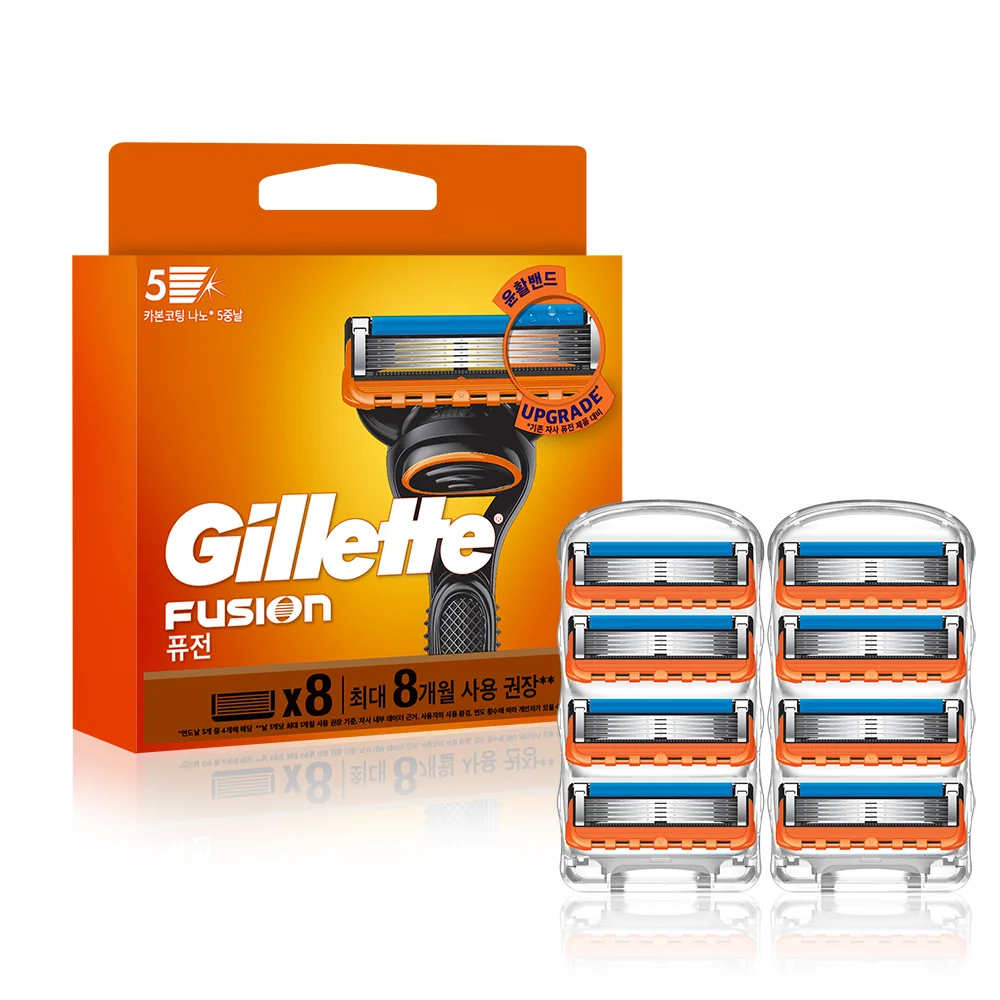 Gillette Fusion 手動 剃鬚刀片 8入