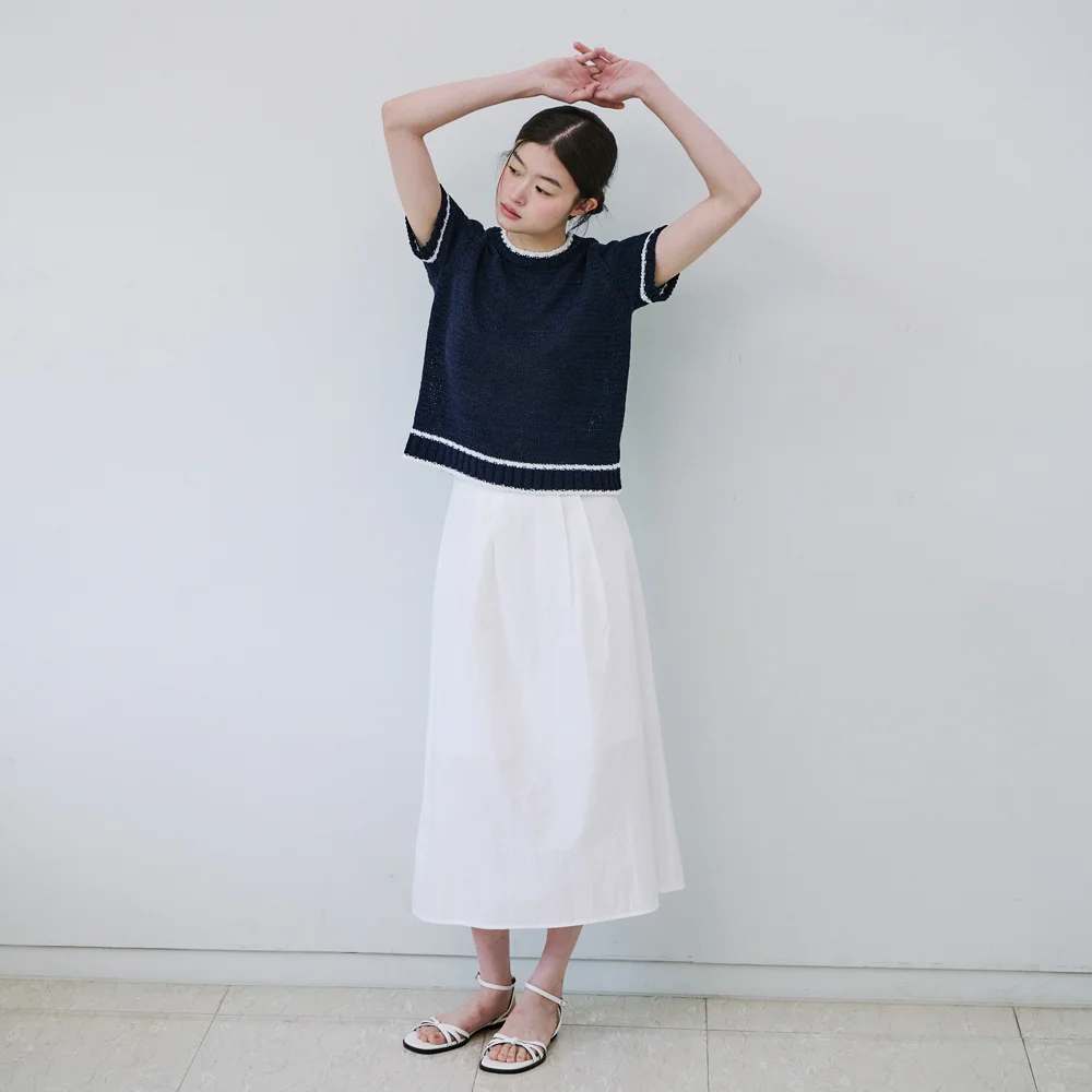 COTTON LONG SKIRT_WHITE