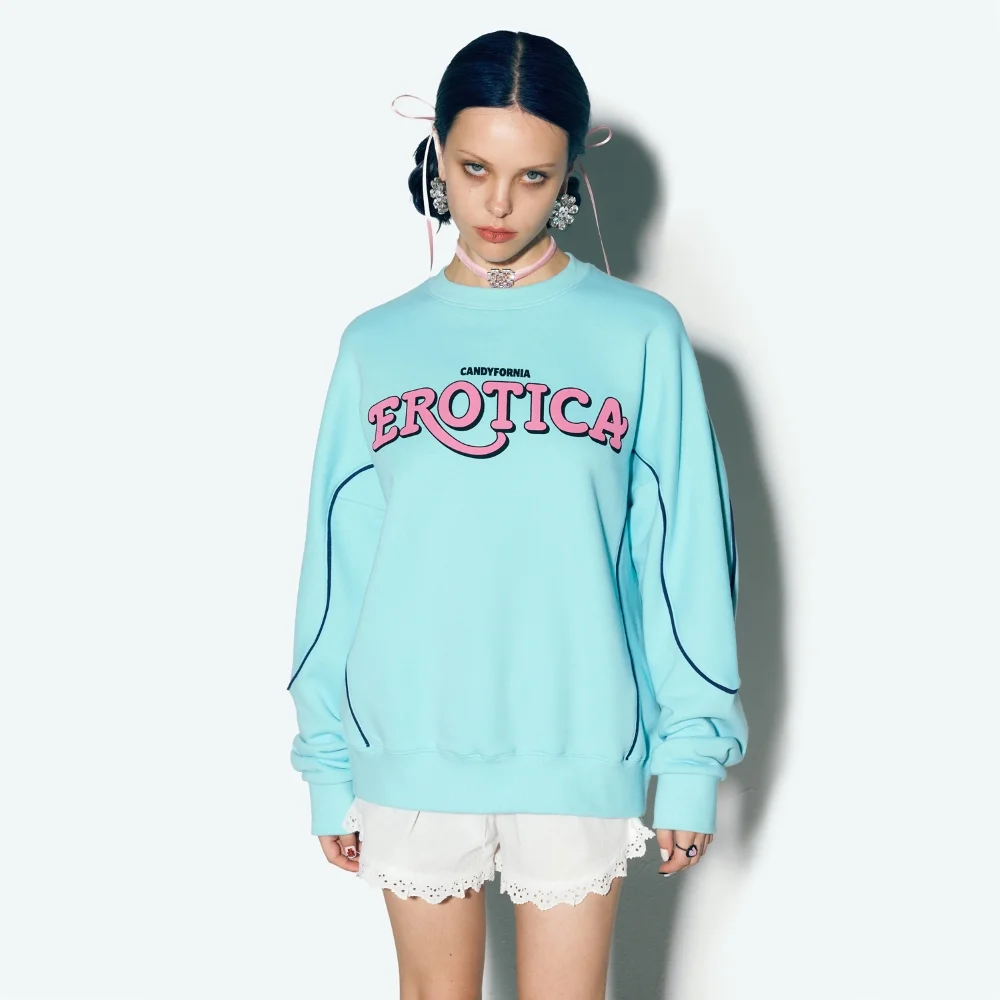 EROTICA PIPING SWEATSHIRT MINT