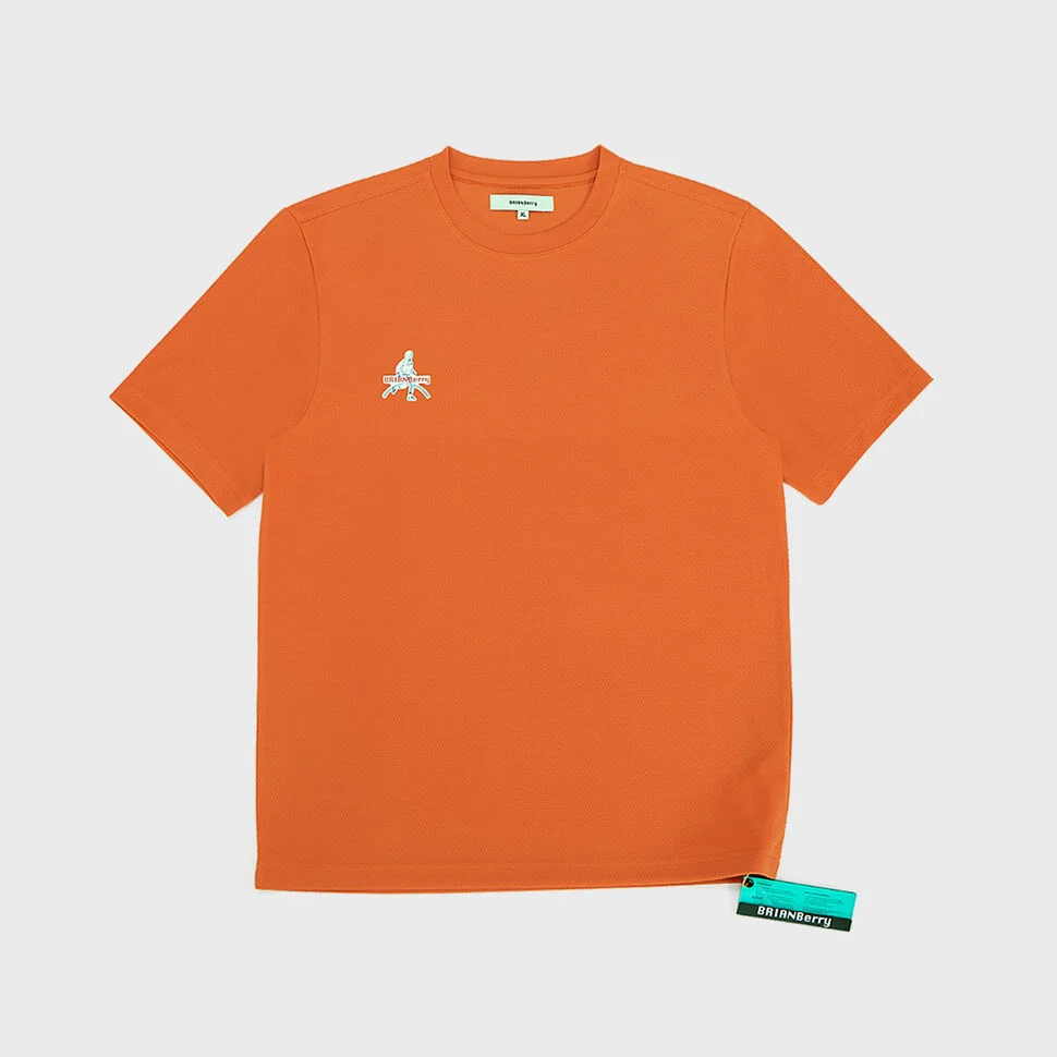 BERRY MAN LOGO TEE_B/ORANGE
