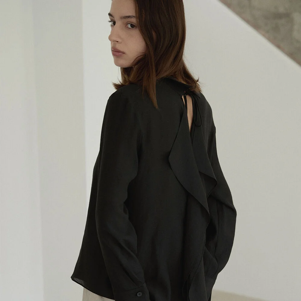 2way wing shirts - Black