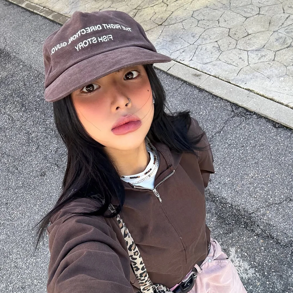 FISH STORY vintage cap, brown