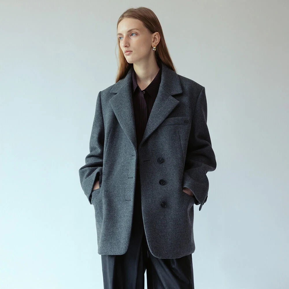 Cashmere Blended Wool Jacket SW5WJ412-9E