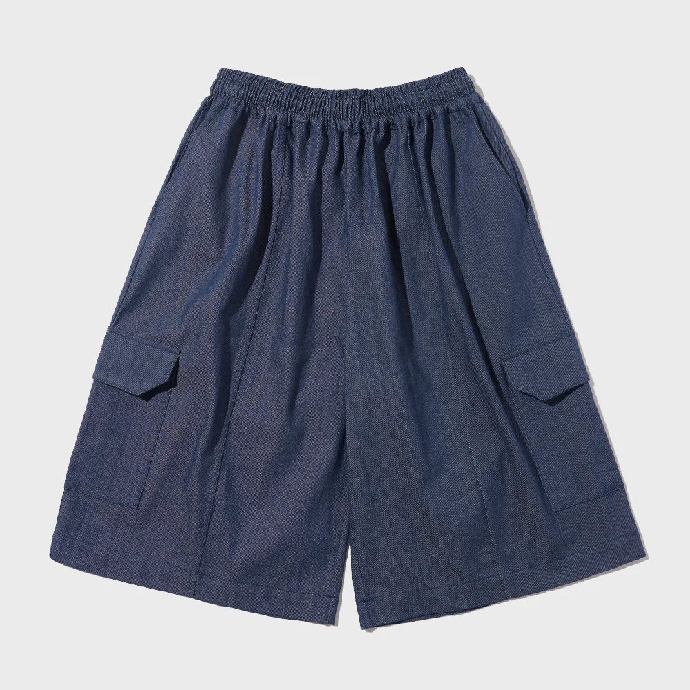 NONFADE CARGO BERMUDA PANTS (BLUE)