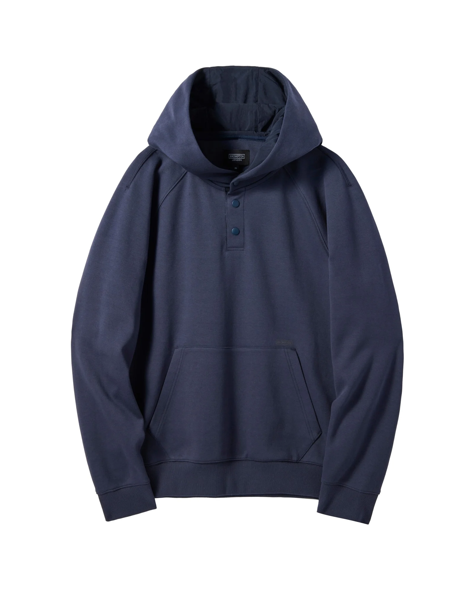 SNAP HOODED SWEATSHIRT - NAVY (P241UHD102)
