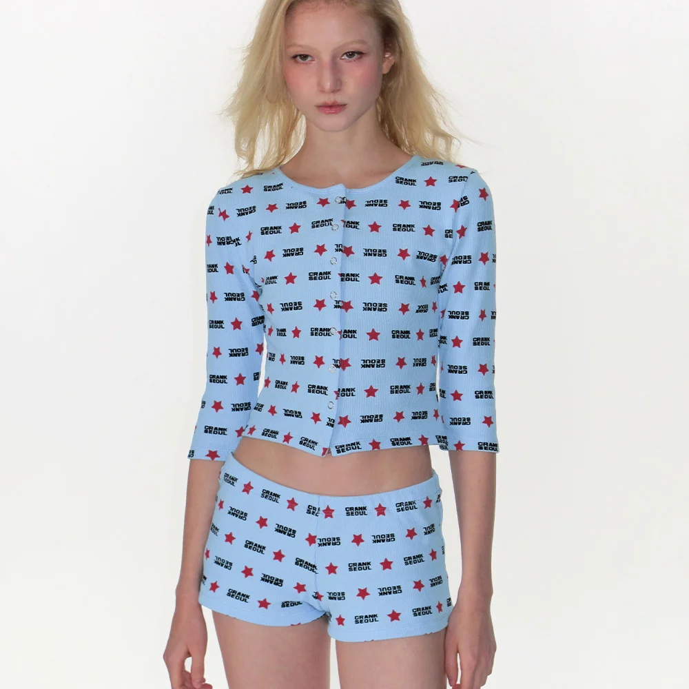BABY WAFFLE CARDIGAN_SKY BLUE