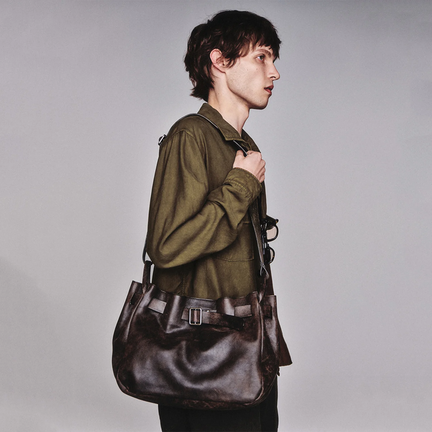 Belted Milano Bag_Vintage Wood