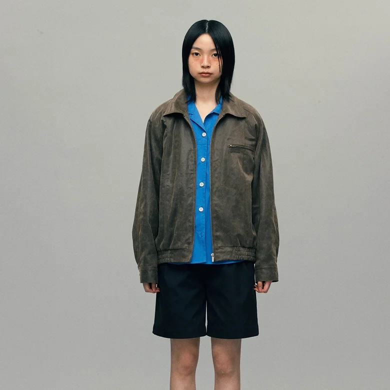 John Leatherlike Jacket (Brown)