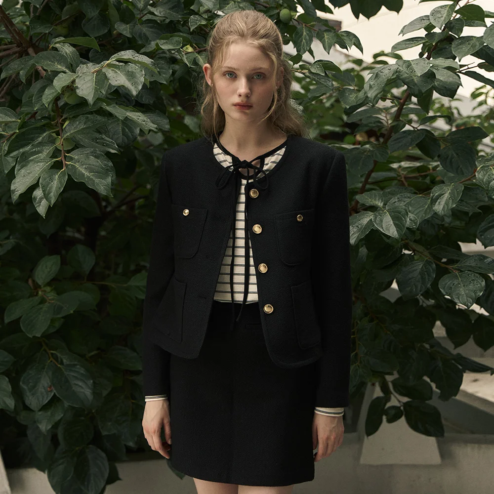 Jane Tweed Set Up - Black