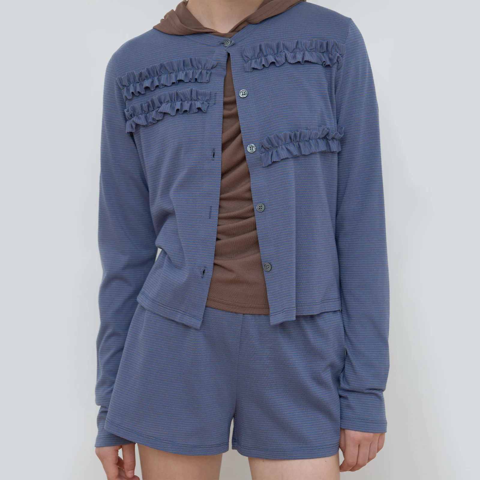 STRIPE TRUNK SHORTS_BLUE