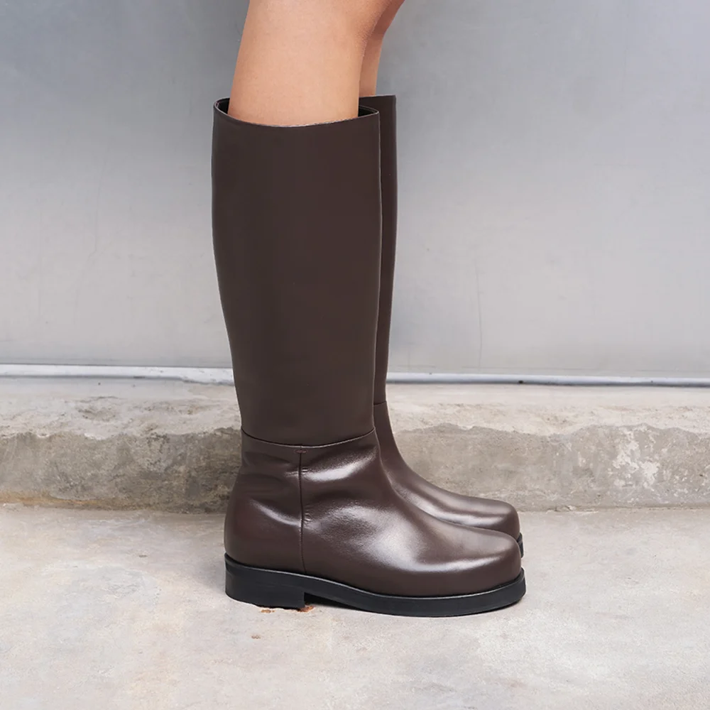 Noah Long Boots Brown