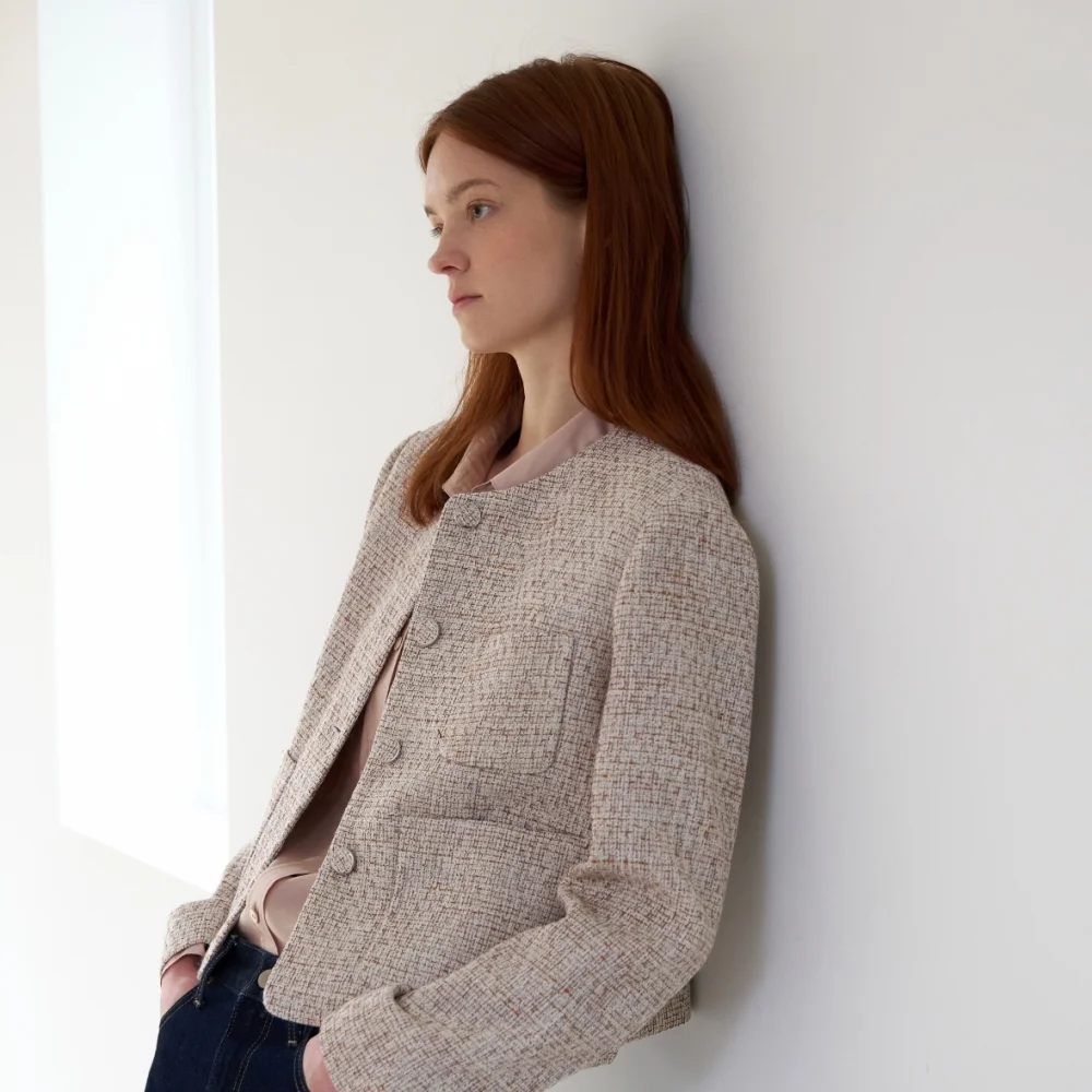 CLASSIC TWEED JACKET BEIGE
