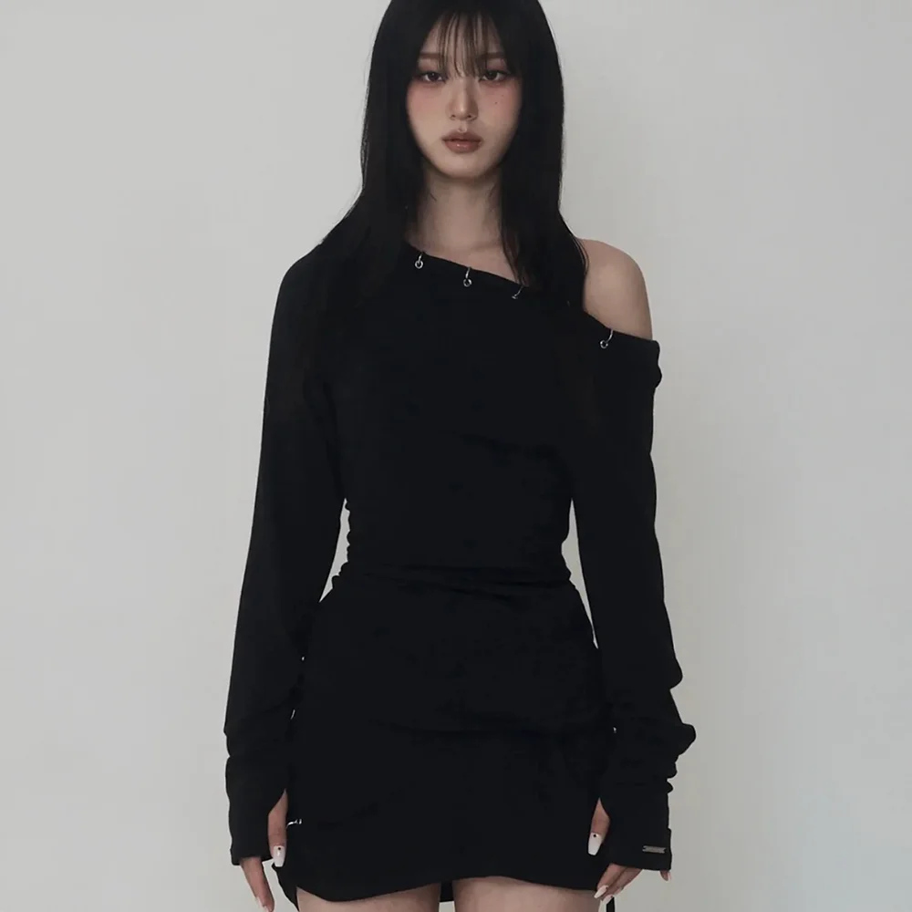 Piercing Drape Set-Up Long Sleeve (black)