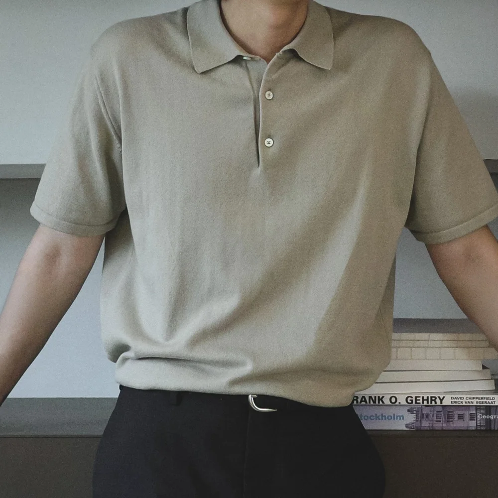 COMPACT COLLAR HALF KNIT