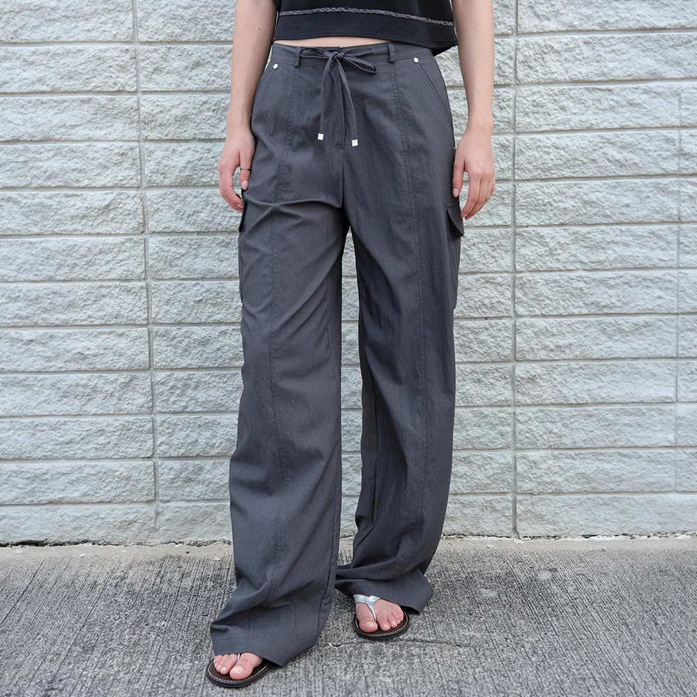 Fade Line Cargo Pants - Charcoal