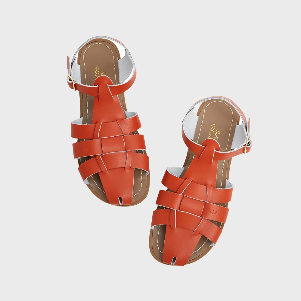 SALT-WATER SANDAL ADULT SHARK PAPRIKA