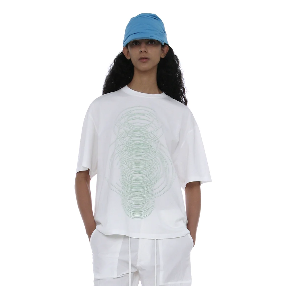 GEOMETRIC PARTS PRINTED TEE_WHITE