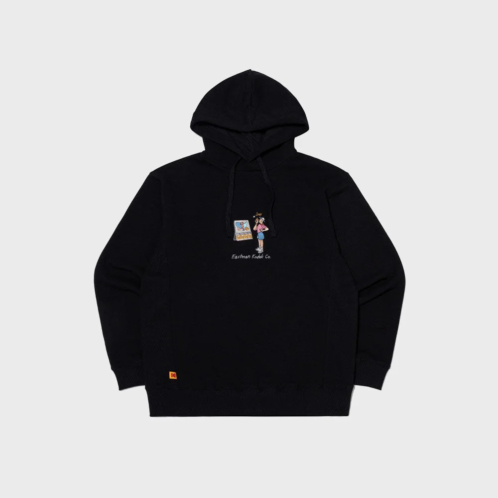 Kodak Peoples 圖案 連帽衫 BLACK