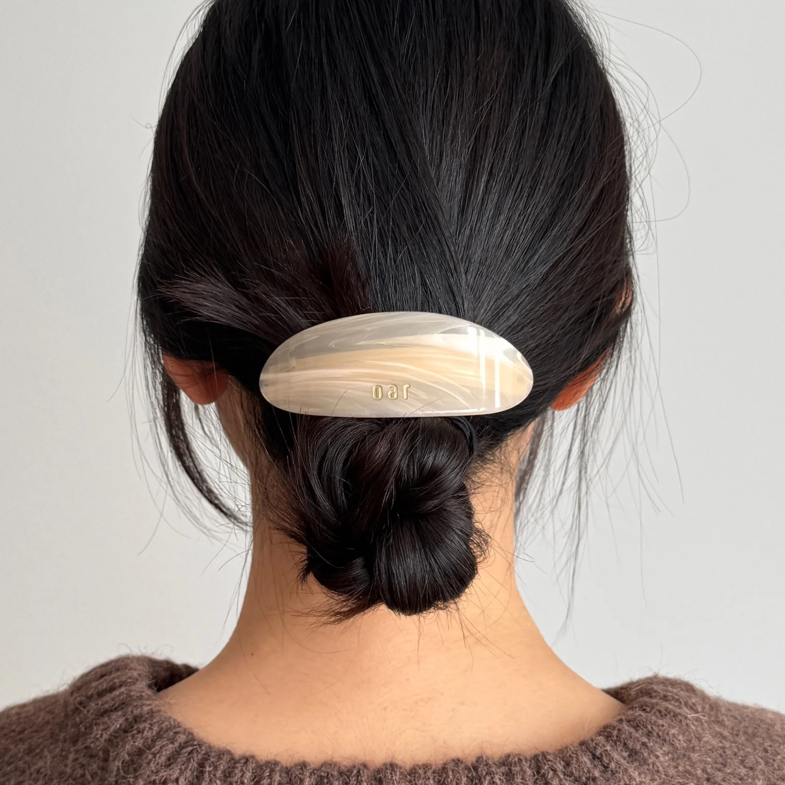 Classic Big Marble Barrette