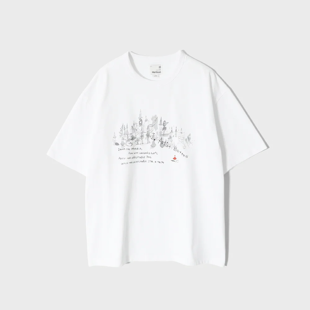 24 B.S.C Graphic T-Shirt Artist Botton