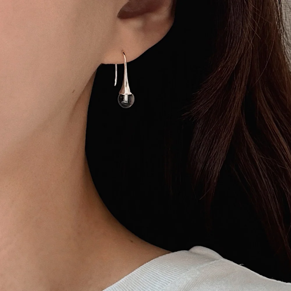 Gemstone Hook Earrings
