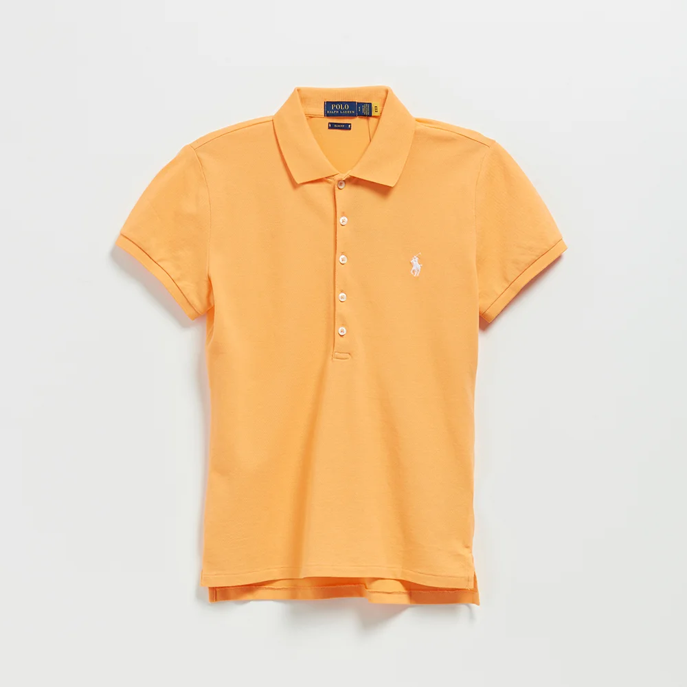 女裝 修身版型 Polo 襯衫 (LIGHT ORANGE)
