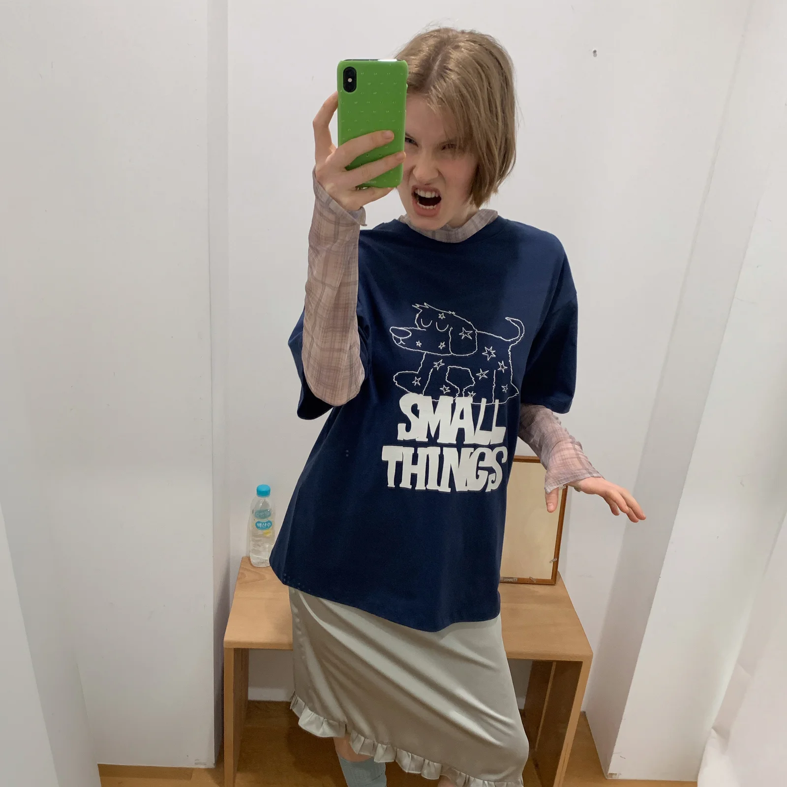 SMALL THINGS GRAPHIC T-SHIRT_NAVY