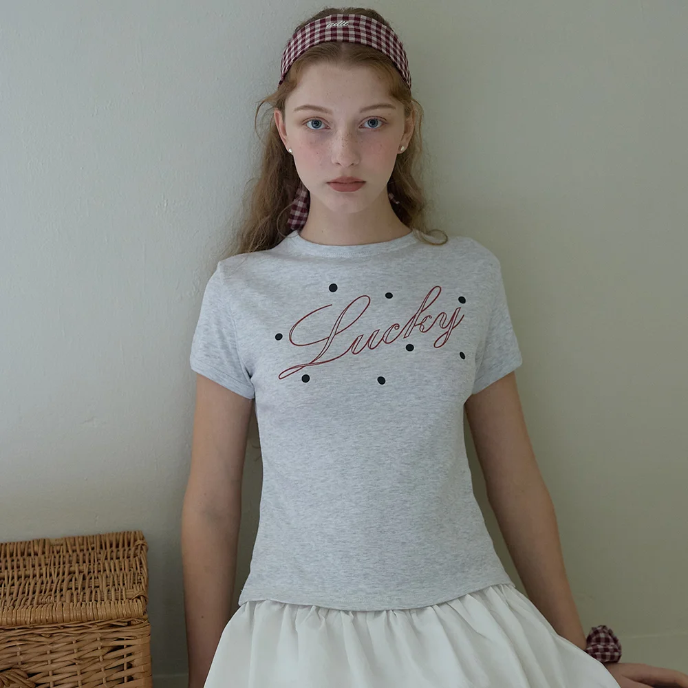 Lucky T-shirt-grey