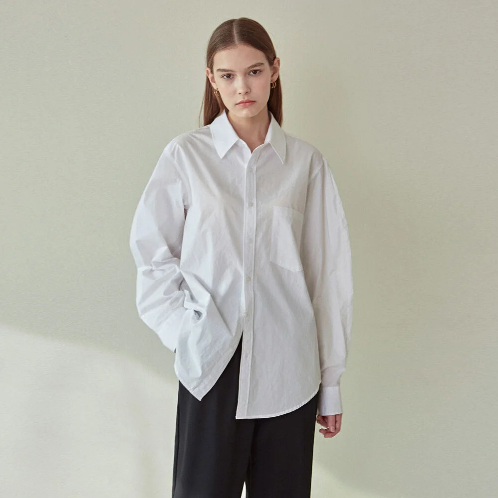 SIMPLE PUFF POINT SHIRTS_IVORY