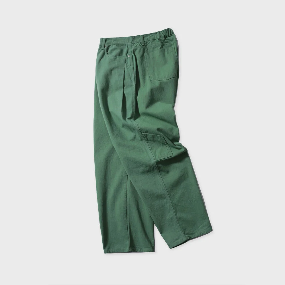 CAPENTER SIDE TUCK PANTS (APPLE GREEN)