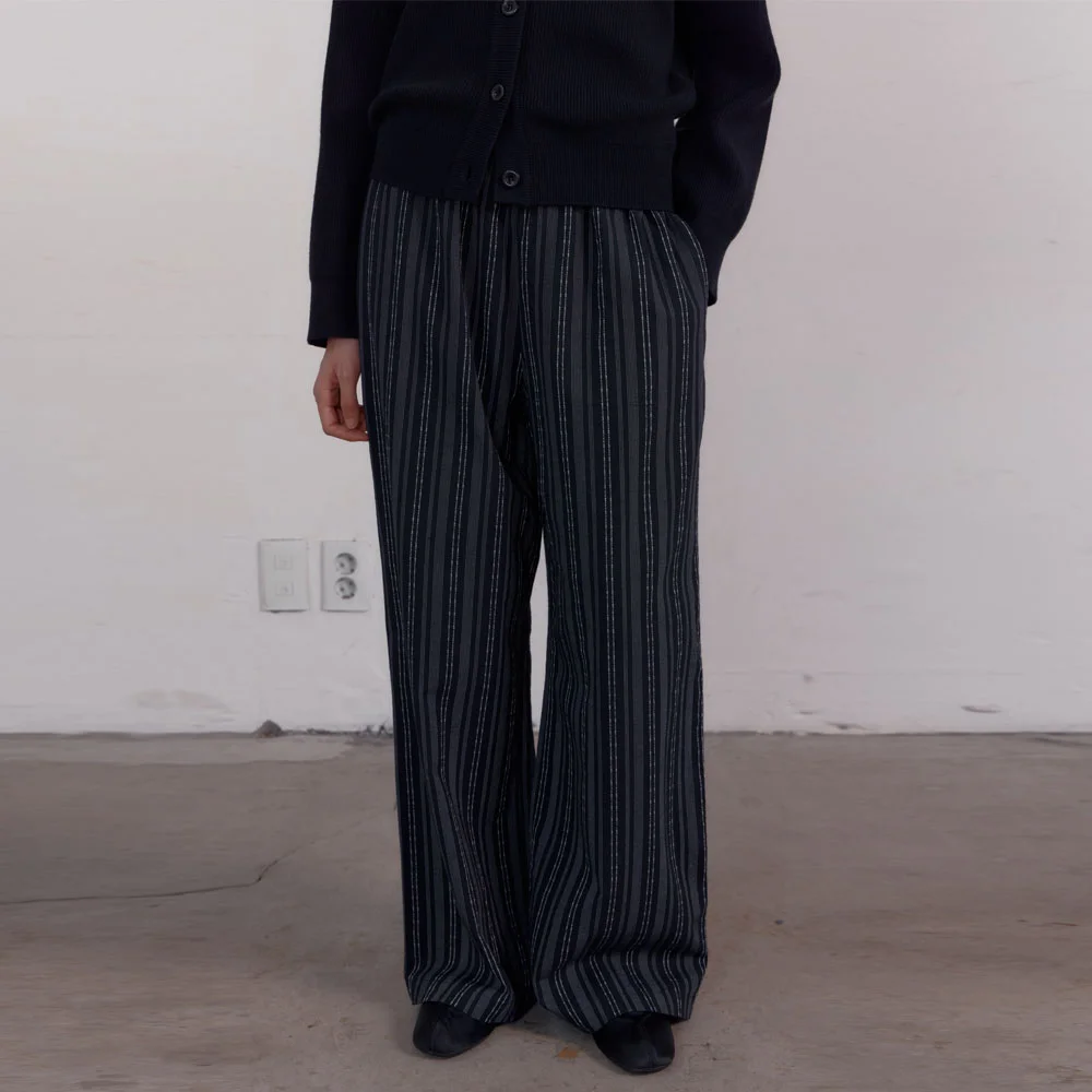 Stripe Banding Pants (Black)
