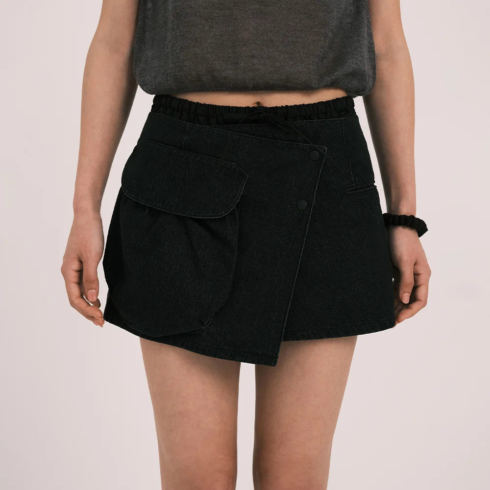 GRVB_Denim Wrap Skirt