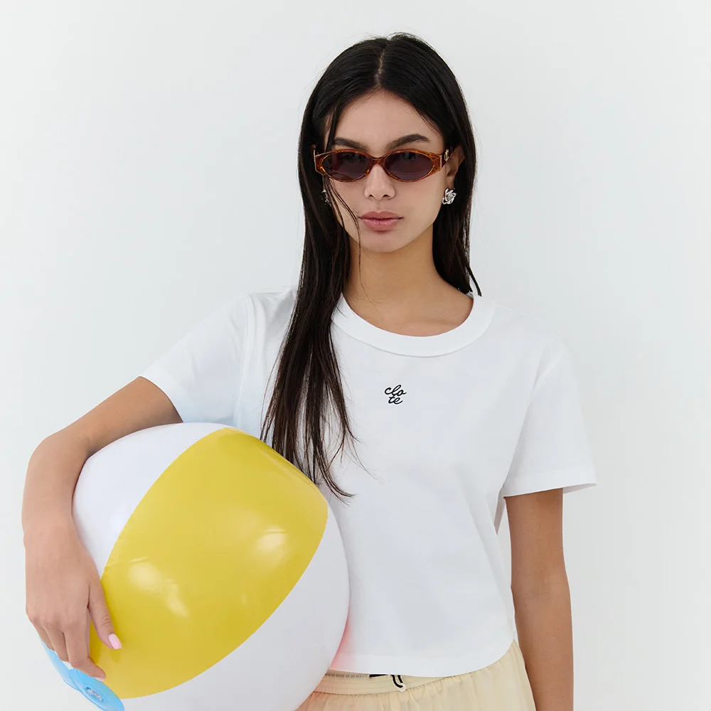 SORONA CROP T-SHIRT - WHITE